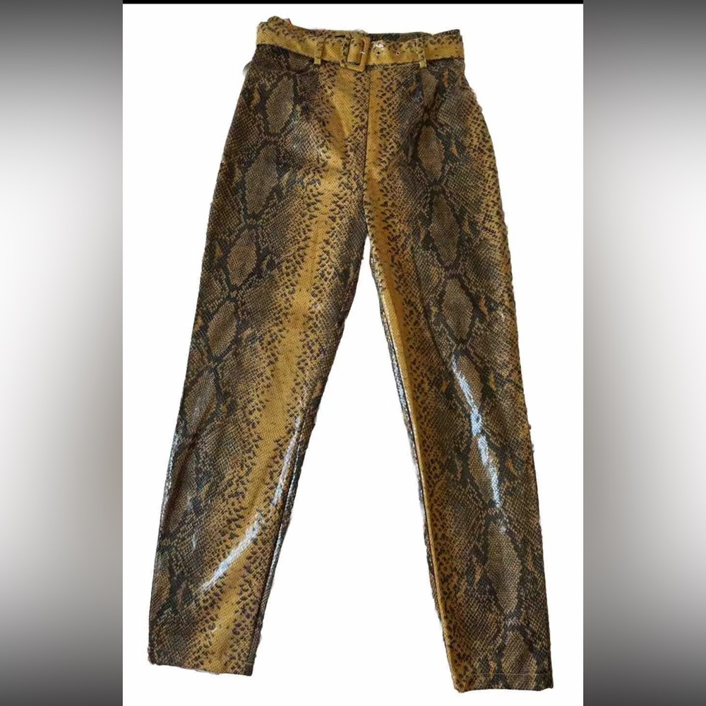 Missguided snake print pant size 2